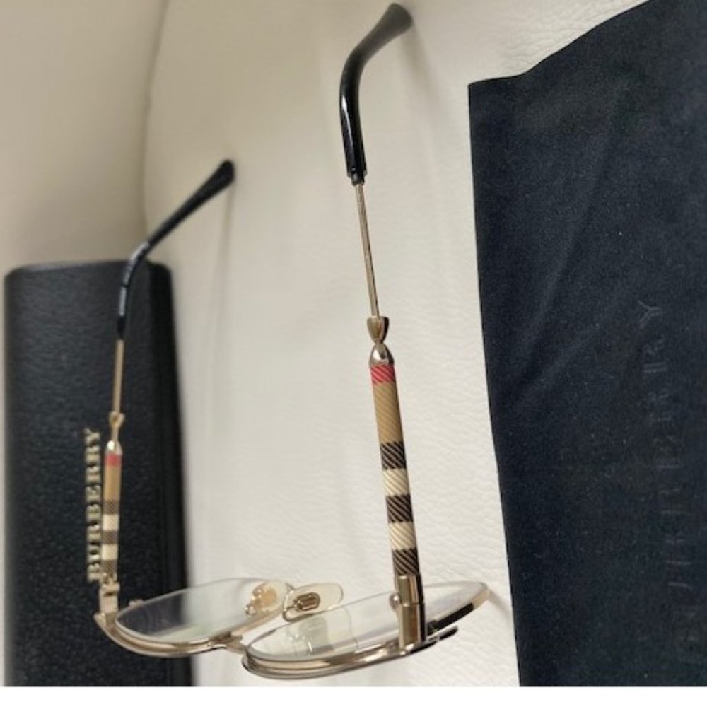 Burberry Eye Glass frames with cleaning cloth and case - Picture 3 of 5